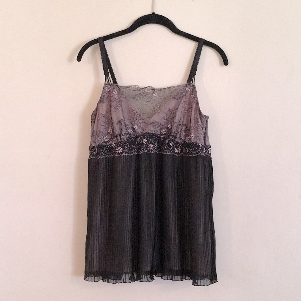 Soma Lace and Mesh Pajama Top